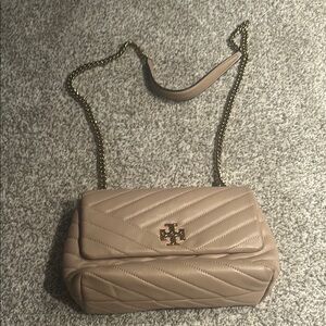 Tory Burch Tan Quilted Shoulder Bag